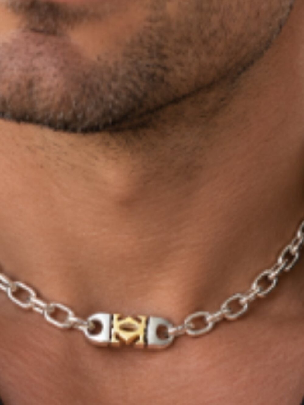 18K CARTIER DOUBLE CC Oval Link 🔗Crafted in 18K & Sterling - Picture 4 of 11